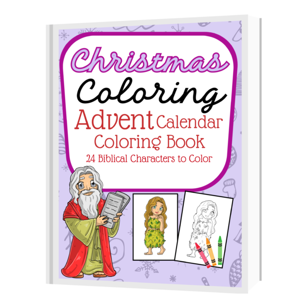 Christmas Coloring, Advent Calendar, Coloring bokk for adults and kids